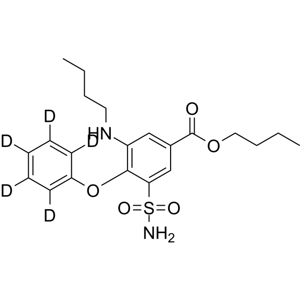 Bumetanide-d5 Butyl Ester Chemical Structure Bumetanide-d5 Butyl Ester(Synonyms: 布美他尼 d5 Butyl Ester)