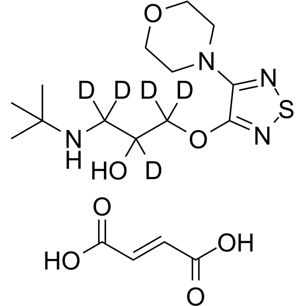 rac Timolol-d5 maleate Chemical Structure rac Timolol-d5 maleate