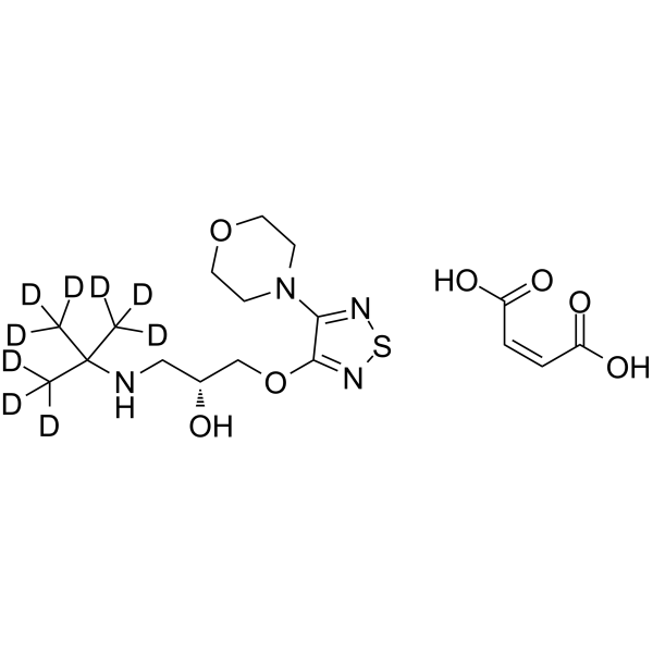 (R)-Timolol-d9 maleate Chemical Structure (R)-Timolol-d9 maleate