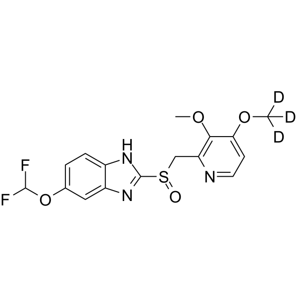 Pantoprazole-d3 Chemical Structure Pantoprazole-d3(Synonyms: BY1023-d3; SKF96022-d3)