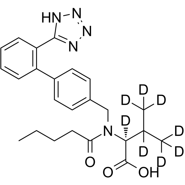 Valsartan-d8 Chemical Structure Valsartan-d8(Synonyms: CGP 48933-d8)