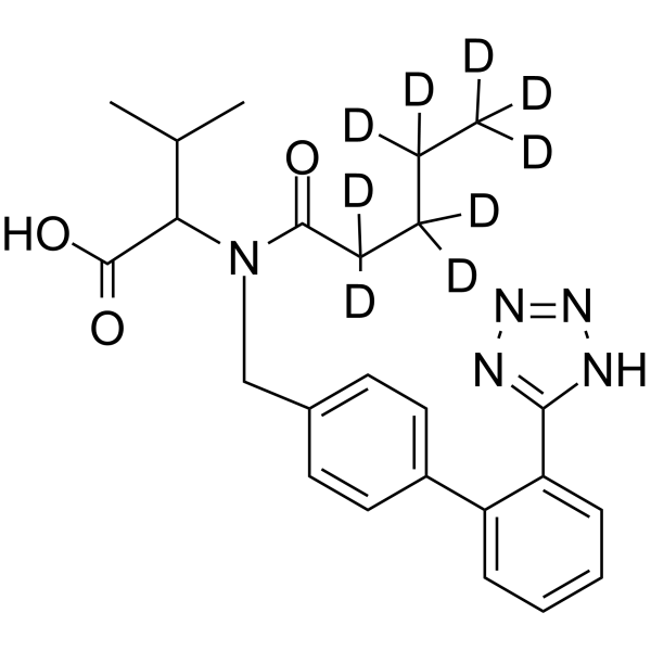 (Rac)-Valsartan-d9 Chemical Structure (Rac)-Valsartan-d9(Synonyms: (Rac)-CGP 48933-d9)