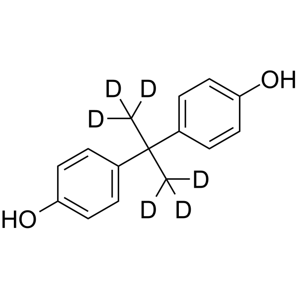Bisphenol A-d6 Chemical Structure Bisphenol A-d6(Synonyms: 双酚A d6)