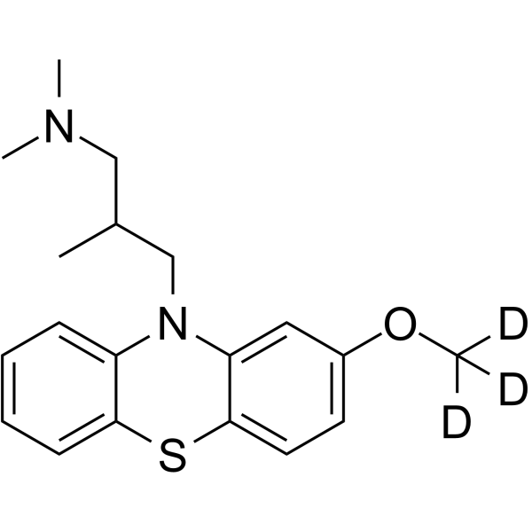 (±)-Levomepromazine-d3 Chemical Structure (±)-Levomepromazine-d3