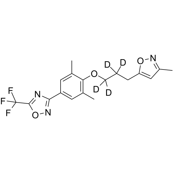 Pleconaril-d4 Chemical Structure Pleconaril-d4(Synonyms: VP 63843-d4; Win 63843-d4)