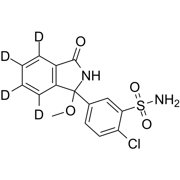 O-Methyl Chlorthalidone-d4 Chemical Structure O-Methyl Chlorthalidone-d4