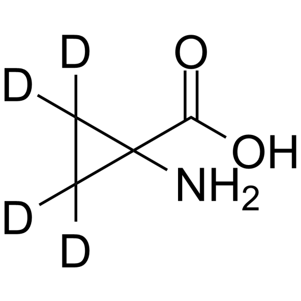 1-Aminocyclopropane-1-carboxylic acid-d4 Chemical Structure 1-Aminocyclopropane-1-carboxylic acid-d4