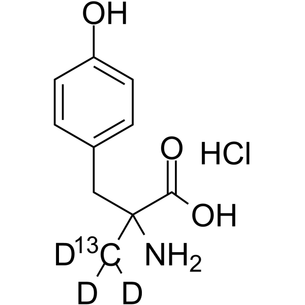 DL-Metirosine-13C,d3 hydrochloride Chemical Structure DL-Metirosine-13C,d3 hydrochloride