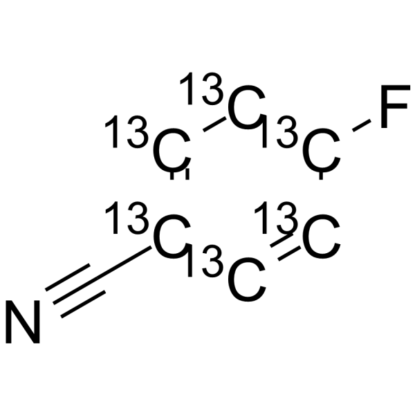 4-Fluorobenzonitrile-13C6 Chemical Structure 4-Fluorobenzonitrile-13C6