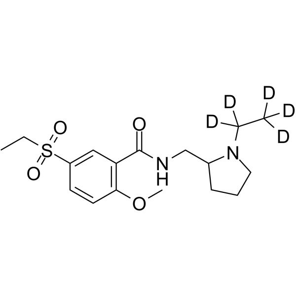 Sultopride-d5 Chemical Structure Sultopride-d5