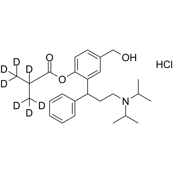 Fesoterodine-d7 hydrochloride Chemical Structure Fesoterodine-d7 hydrochloride