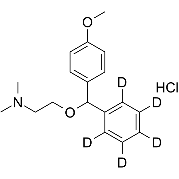 Medrylamine-d5 hydrochloride Chemical Structure Medrylamine-d5 hydrochloride