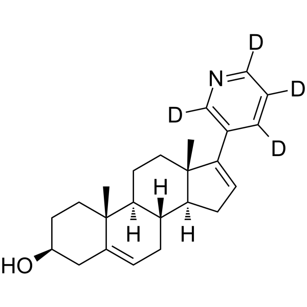 Abiraterone-D4 Chemical Structure Abiraterone-D4(Synonyms: CB-7598-D4)