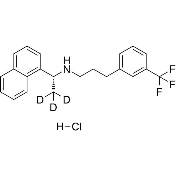 Cinacalcet-d3 hydrochloride Chemical Structure Cinacalcet-d3 hydrochloride(Synonyms: AMG 073-d3 hydrochloride)