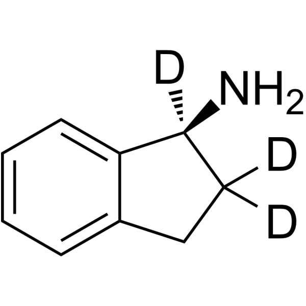 (S)-1-Aminoindane-d3 Chemical Structure (S)-1-Aminoindane-d3