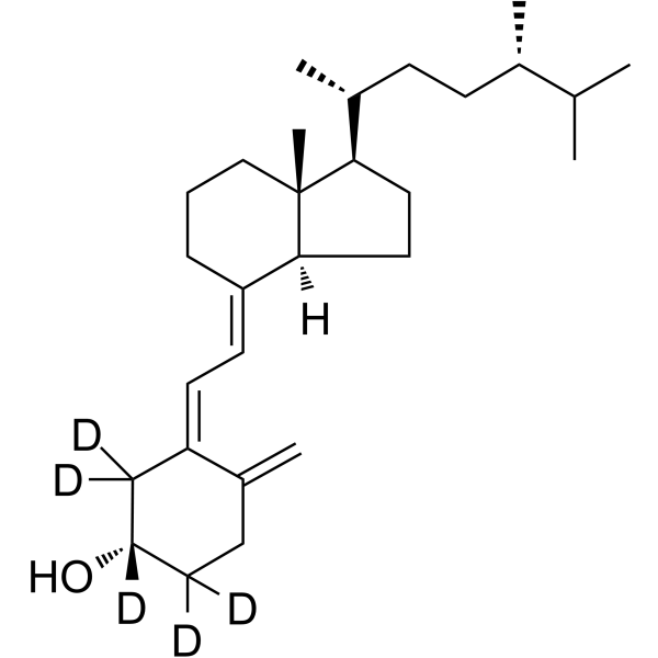 Vitamin D4-d5 Chemical Structure Vitamin D4-d5(Synonyms: 22-Dihydroergocalciferol-d5)