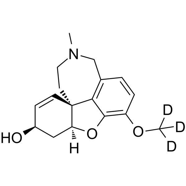 Galanthamine-O-methyl-d3 Chemical Structure Galanthamine-O-methyl-d3(Synonyms: 加兰他敏 d3)