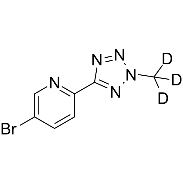 5-Bromo-2-(2-methyl-2H-tetrazol-5-yl)pyridine-d3 Chemical Structure 5-Bromo-2-(2-methyl-2H-tetrazol-5-yl)pyridine-d3