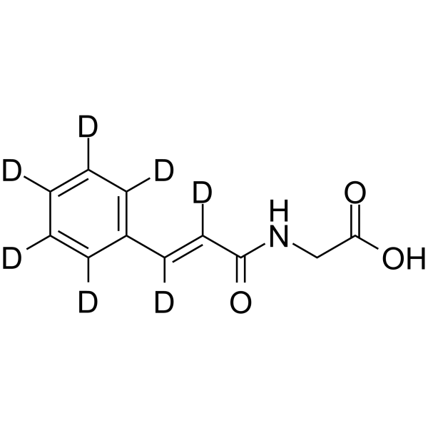 Cinnamoylglycine-d7 Chemical Structure Cinnamoylglycine-d7