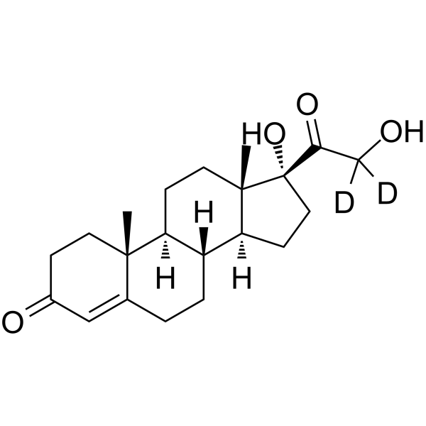 Cortodoxone-d2(Synonyms: 11-Deoxycortisol-d2;  cortexolone-d2;  Reichstein