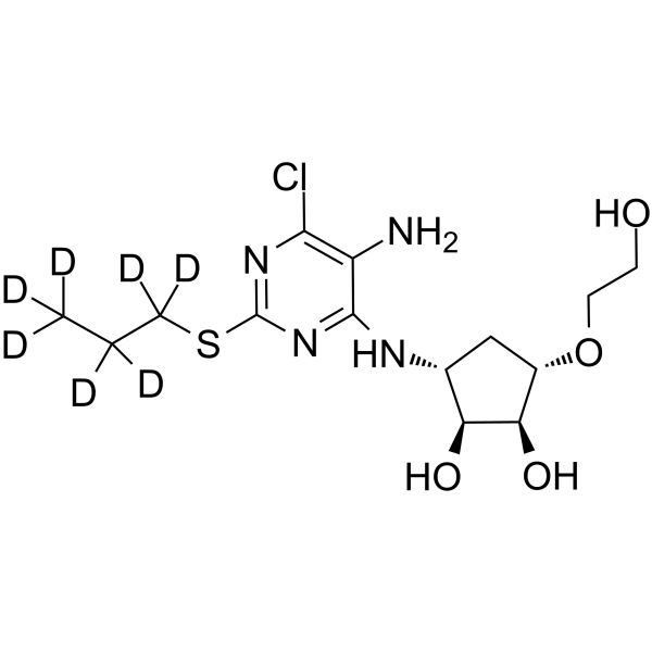 Ticagrelor impurity 2-d7 Chemical Structure Ticagrelor impurity 2-d7