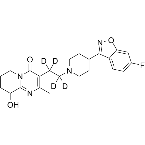 Paliperidone-d4 Chemical Structure Paliperidone-d4(Synonyms: 帕潘立酮 d4)