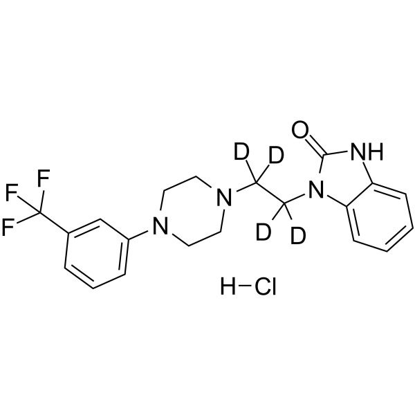 Flibanserin-d4 hydrochloride Chemical Structure Flibanserin-d4 hydrochloride