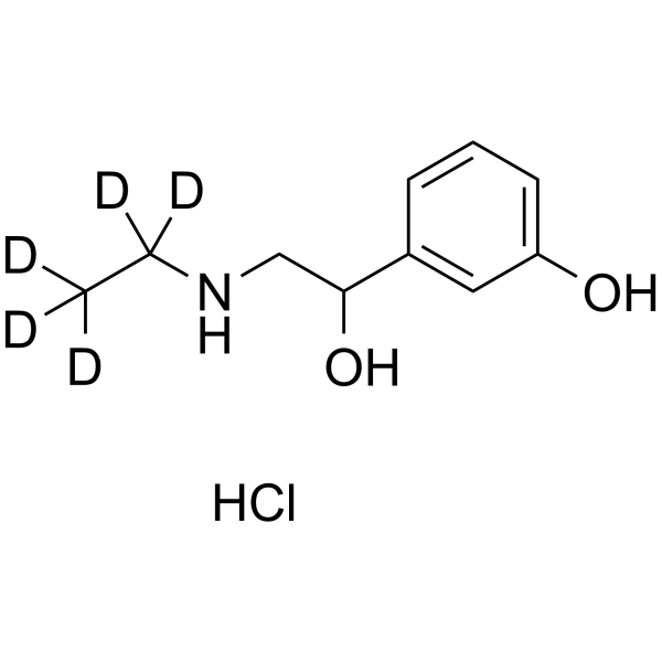 Etilefrin-d5 hydrochloride Chemical Structure Etilefrin-d5 hydrochloride