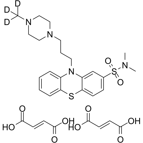 Thioproperazine-d3 difumarate Chemical Structure Thioproperazine-d3 difumarate