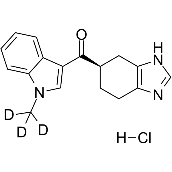 Ramosetron-d3 hydrochloride Chemical Structure Ramosetron-d3 hydrochloride