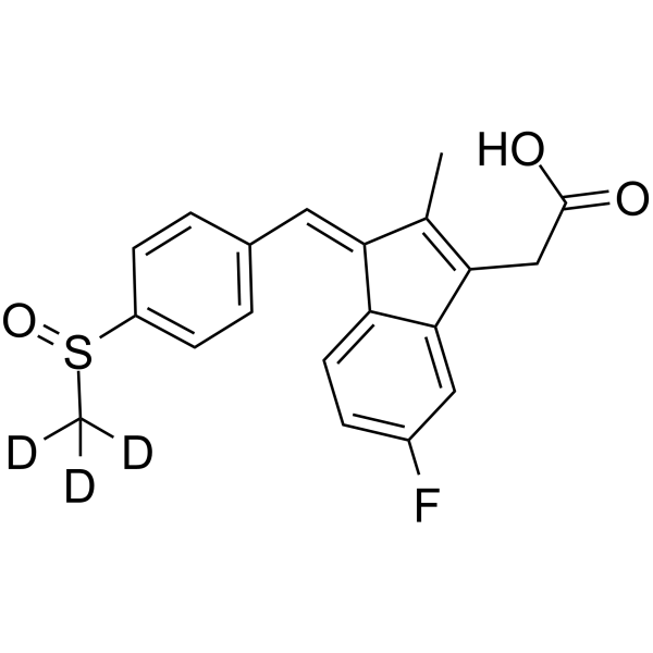 Sulindac-d3 Chemical Structure Sulindac-d3(Synonyms: MK-231-d3)