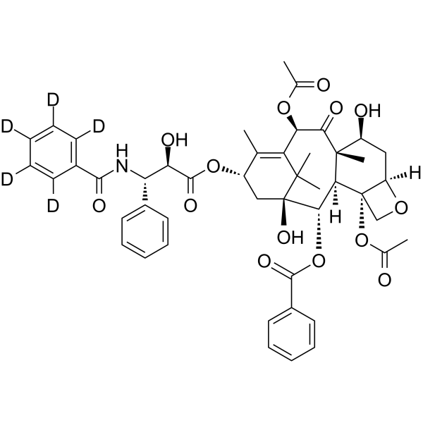 Paclitaxel-d5 Chemical Structure Paclitaxel-d5(Synonyms: 紫杉醇 d5)