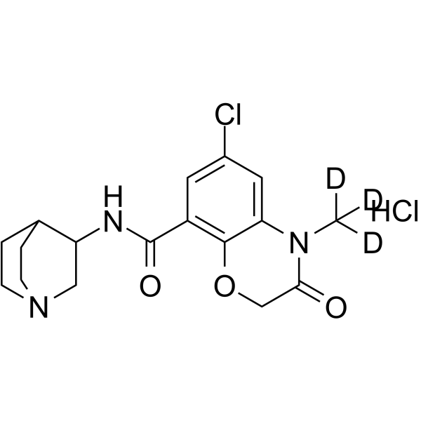 Azasetron-d3 hydrochloride Chemical Structure Azasetron-d3 hydrochloride