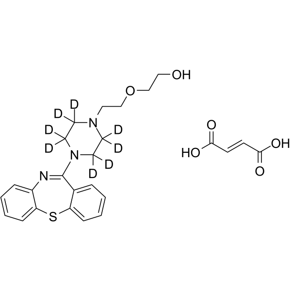 Quetiapine-d8 fumarate(Synonyms: 富马酸喹硫平 d8 (富马酸盐))