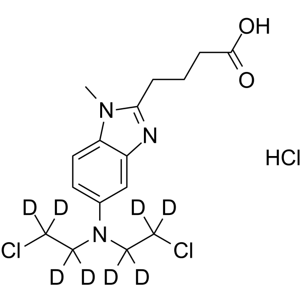 Bendamustine-d8 hydrochloride Chemical Structure Bendamustine-d8 hydrochloride(Synonyms: SDX-105-d8)