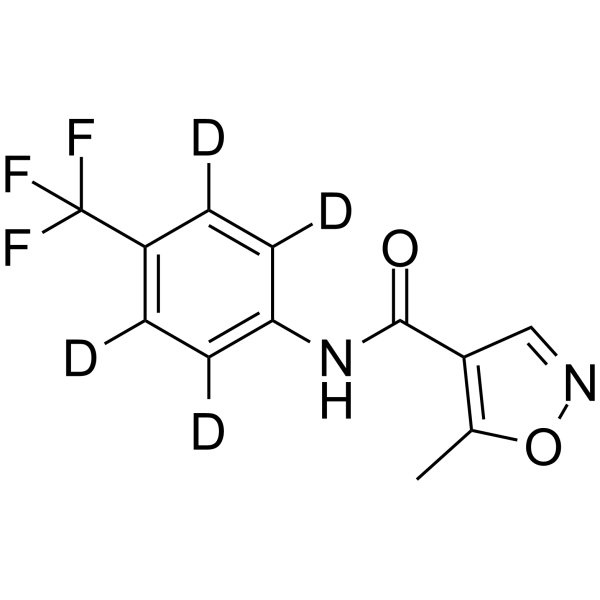 Leflunomide-d4 Chemical Structure Leflunomide-d4(Synonyms: 来氟米特 d4)