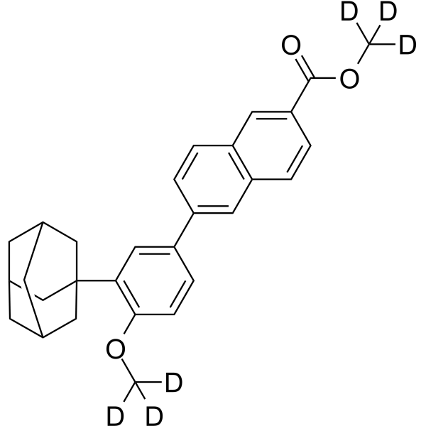 Adapalene-d6 Methyl Ester Chemical Structure Adapalene-d6 Methyl Ester(Synonyms: 阿达帕林甲酯 d6)