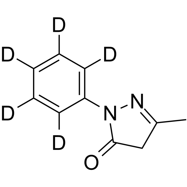Edaravone-d5 Chemical Structure Edaravone-d5(Synonyms: MCI-186-d5)