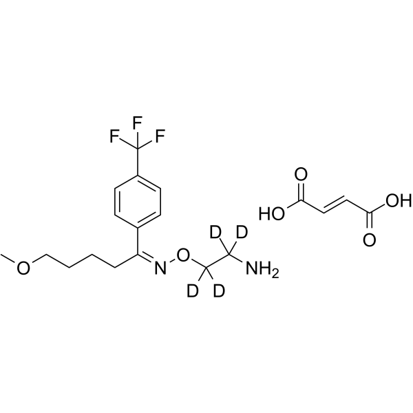 (E)-Fluvoxamine-d4 maleate(Synonyms: 氟伏沙明马来酸盐 d4 (马来酸盐))