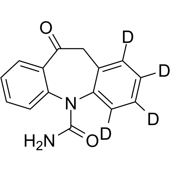 Oxcarbazepine-D4 Chemical Structure Oxcarbazepine-D4(Synonyms: GP 47680-D4)