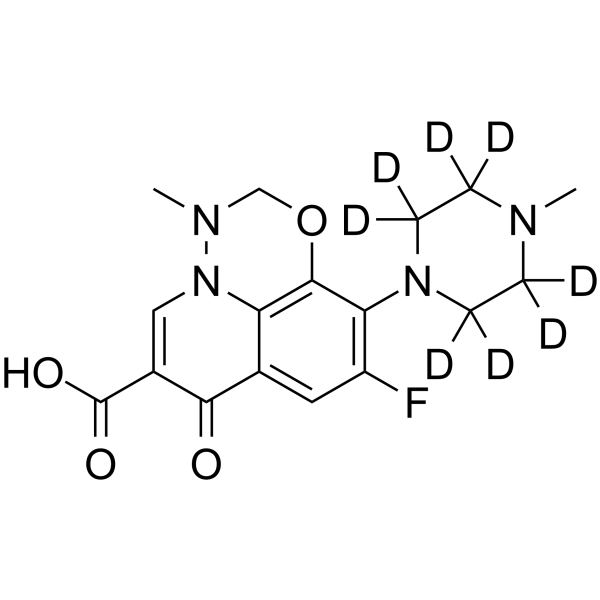 Marbofloxacin-d8 Chemical Structure Marbofloxacin-d8(Synonyms: 马波沙星 d8)