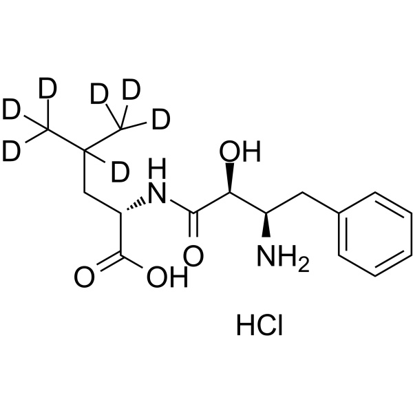 Bestatin-d7 hydrochloride Chemical Structure Bestatin-d7 hydrochloride(Synonyms: Ubenimex-d7 hydrochloride)