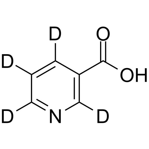 Niacin-d4 Chemical Structure Niacin-d4(Synonyms: Nicotinic acid-d4; Vitamin B3-d4)