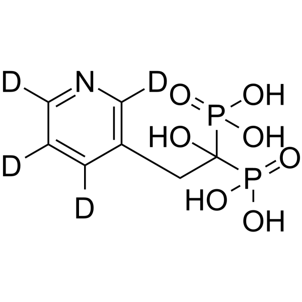 Risedronic Acid-d4 Chemical Structure Risedronic Acid-d4(Synonyms: 利塞膦酸 d4)