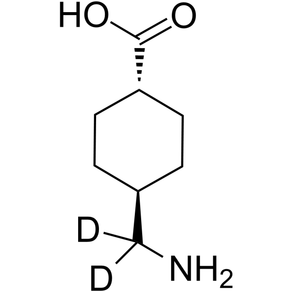 Tranexamic acid-d2 Chemical Structure Tranexamic acid-d2(Synonyms: 氨甲环酸 d2)