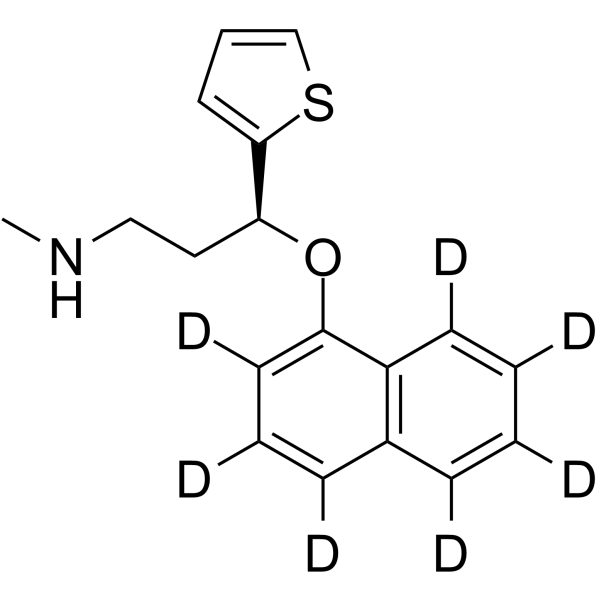 Duloxetine-d7 Chemical Structure Duloxetine-d7