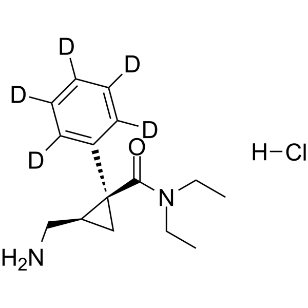 Milnacipran-d5 ((1S-cis) hydrochloride)(Synonyms: Levomilnacipran-d5 hydrochloride; F-2695-d5 hydrochloride)