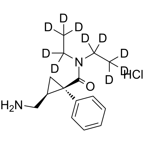 Milnacipran-d10 hydrochloride Chemical Structure Milnacipran-d10 hydrochloride