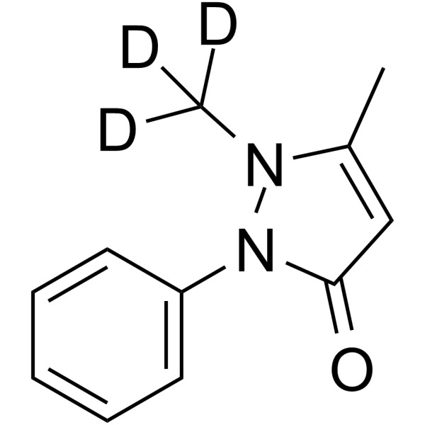 Antipyrine-d3 Chemical Structure Antipyrine-d3(Synonyms: Phenazone-d3; Phenazon-d3)