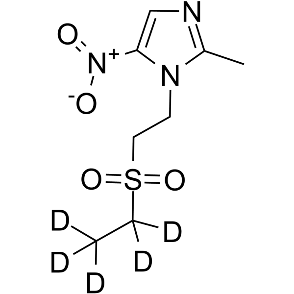 Tinidazole-d5 Chemical Structure Tinidazole-d5(Synonyms: 替硝唑 d5)